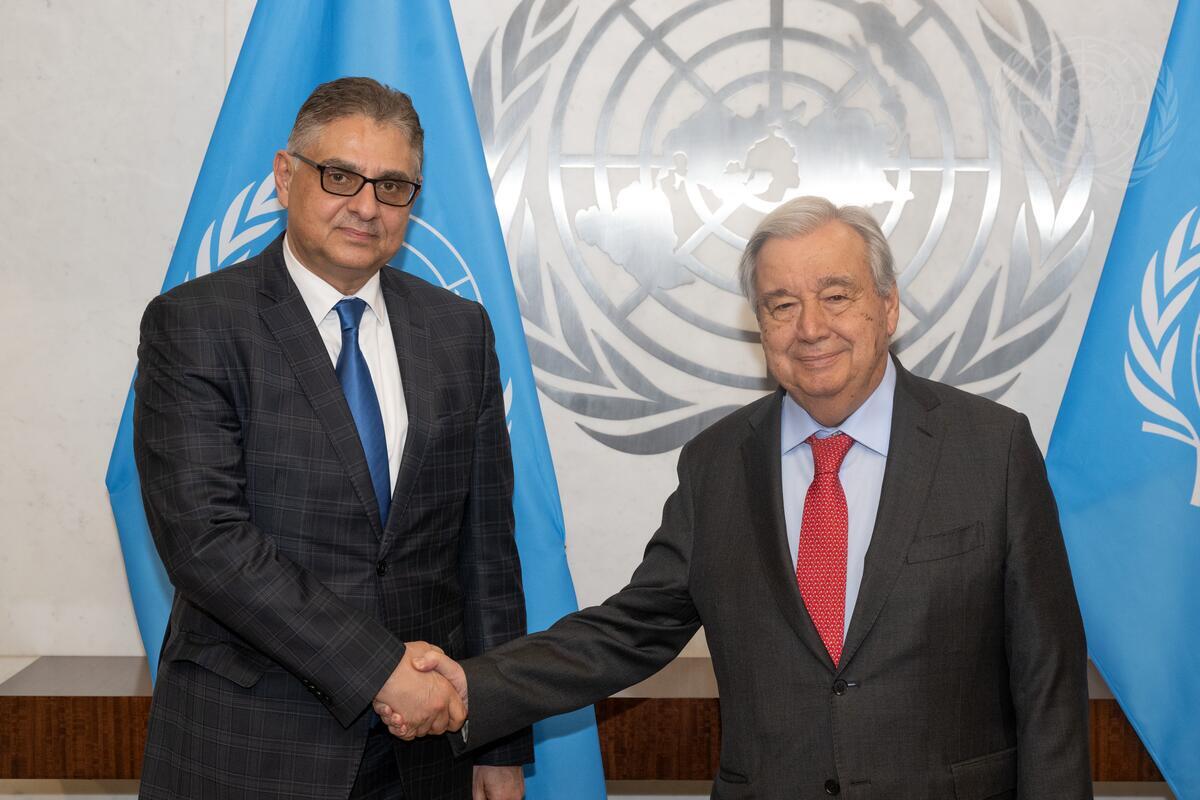 President of the SNC Meets UN Secretary-General