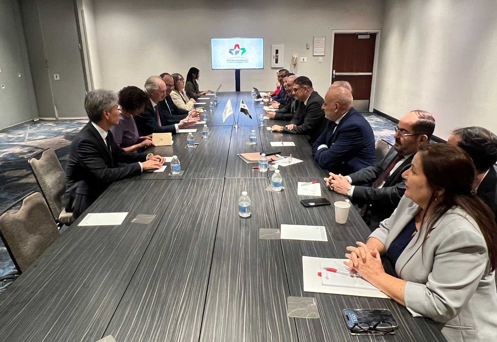 Syrian Negotiation Commission Delegation Meets Pedersen in New York