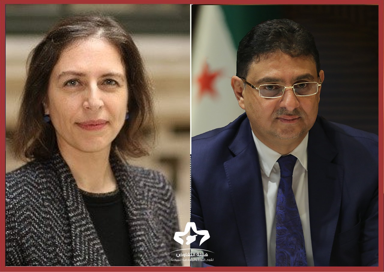 President of the Syrian Negotiation Commission Holds Call with British Envoy